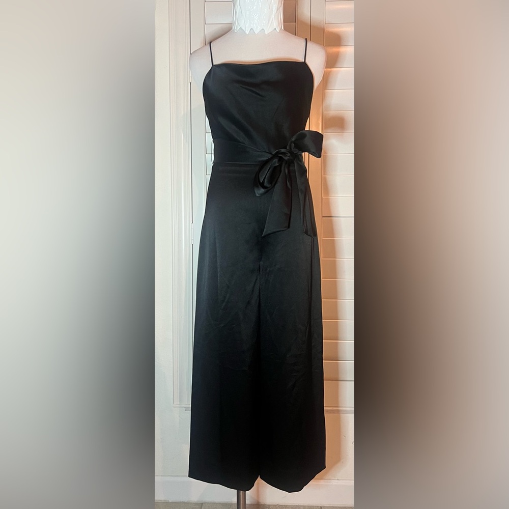 Alice + Olivia Harmon Black Sleeveless Wide Leg Jumpsuit Size 2 - Picture 2 of 8
